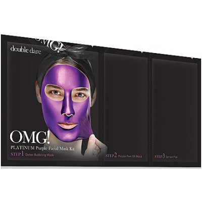Double Dare OMG! Platinum Purple Facial Mask Kit / Набор из масок с шелковицей и голубикой (3-в-1)