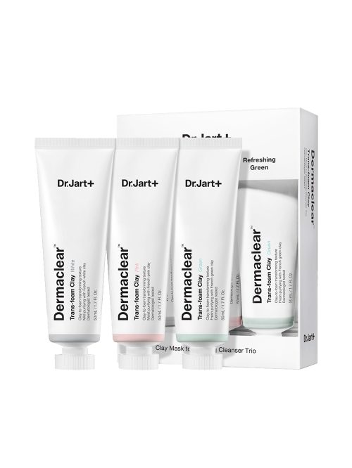 Dr.Jart+ DERMACLEAR TRANS-FOAM CLAY НАБОР МАСОК ДЛЯ ГЛУБОКОГО ОЧИЩЕНИЯ НА ОСНОВЕ ГЛИНЫ