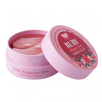 Koelf Ruby & Bulgarian Rose Eye Patch / Гидрогелевые патчи для глаз с рубиновой пудрой и маслом розы