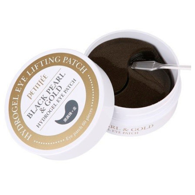 Petitfee Black Pearl & Gold Hydrogel Eye Patch / Гидрогелевые патчи для глаз с черным жемчугом и золотом